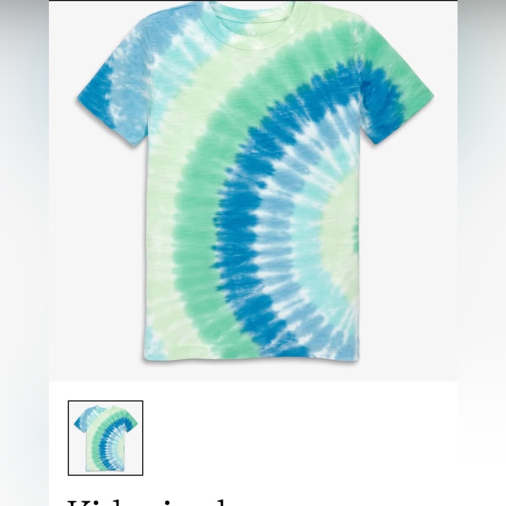 ISO Primary Clothing Cool Tie Dye Tee kids size 5 or 6/7